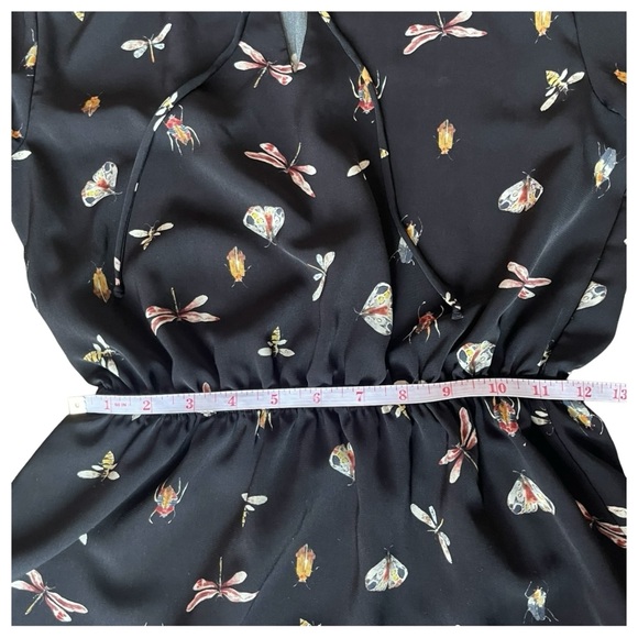🔥4 for $75🔥 H&M Insect Print Dress Special Edition Black Size Small - Picture 7 of 9